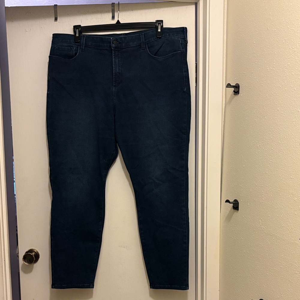 NYDJ Women's Deep Blue Straight Leg Jeans